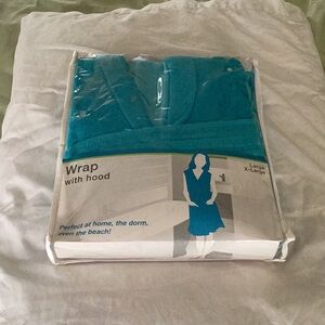 LADIES WRAP terry cloth Blue